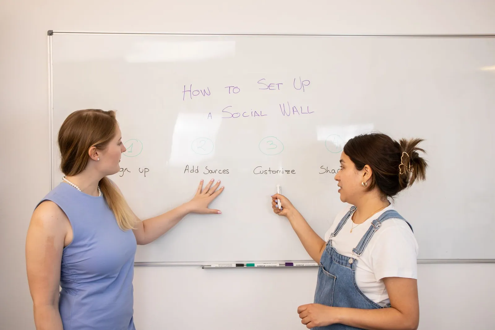 A coach in a conversation with a prospective client
